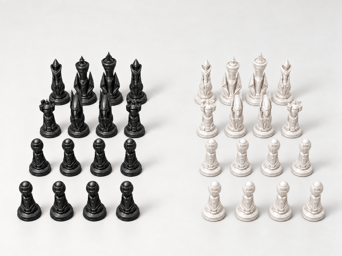 ION CORE – Schachfigurenset mit 32 Figuren – Ansicht 11