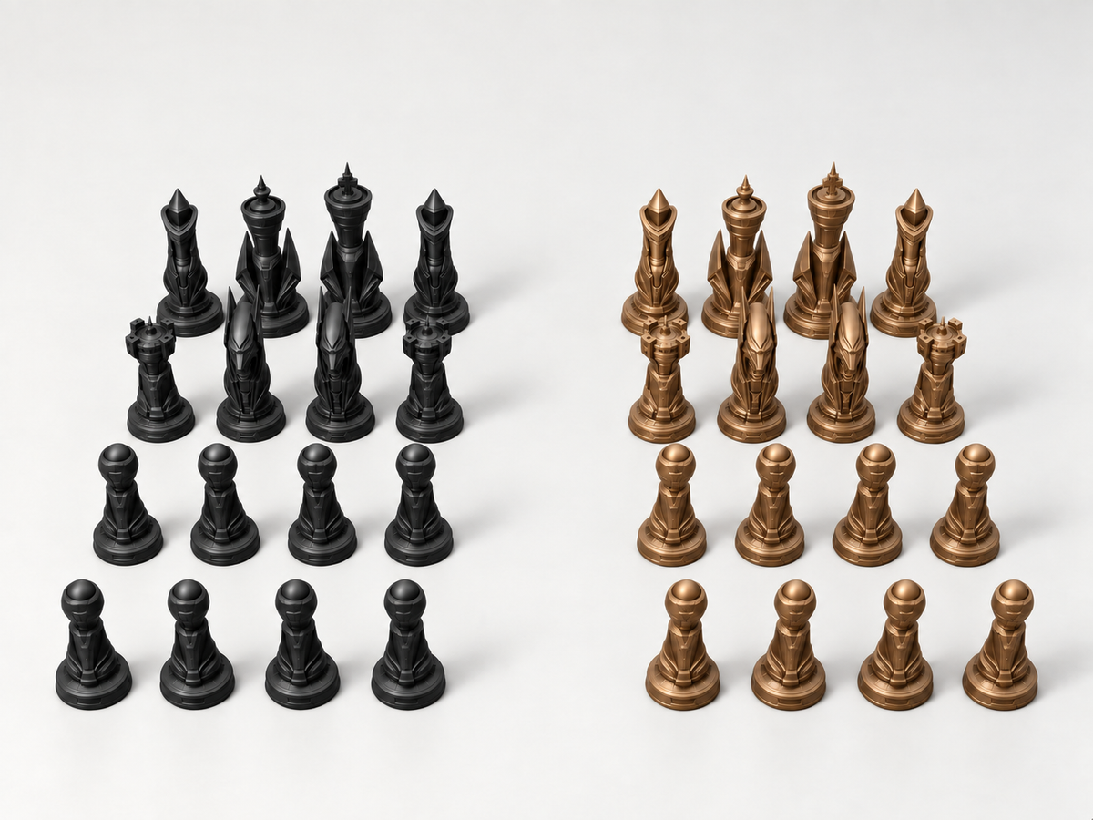 ION CORE – Schachfigurenset mit 32 Figuren – Ansicht 12