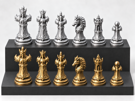 Shadowbreaker Legion – Schachfigurenset mit 32 Figuren – Ansicht 1
