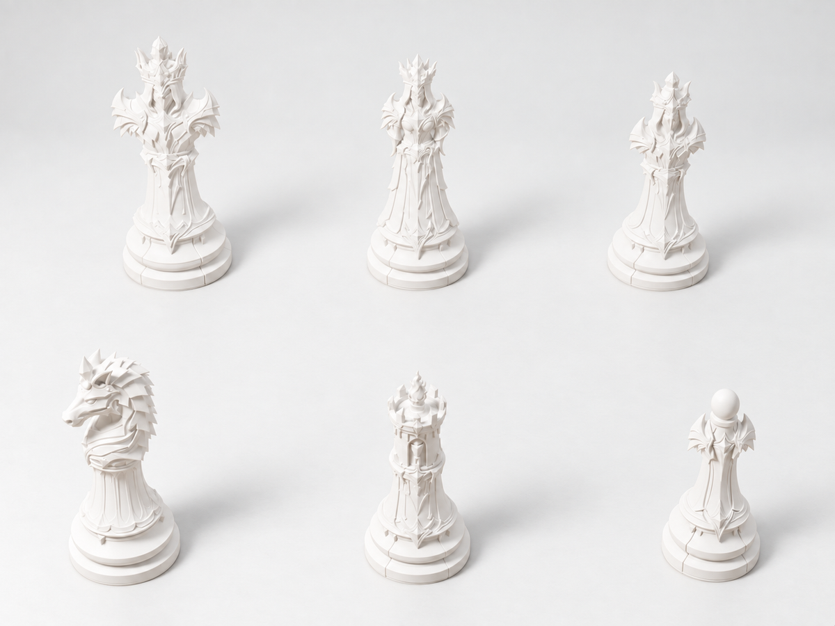Shadowbreaker Legion – Schachfigurenset mit 32 Figuren – Ansicht 2