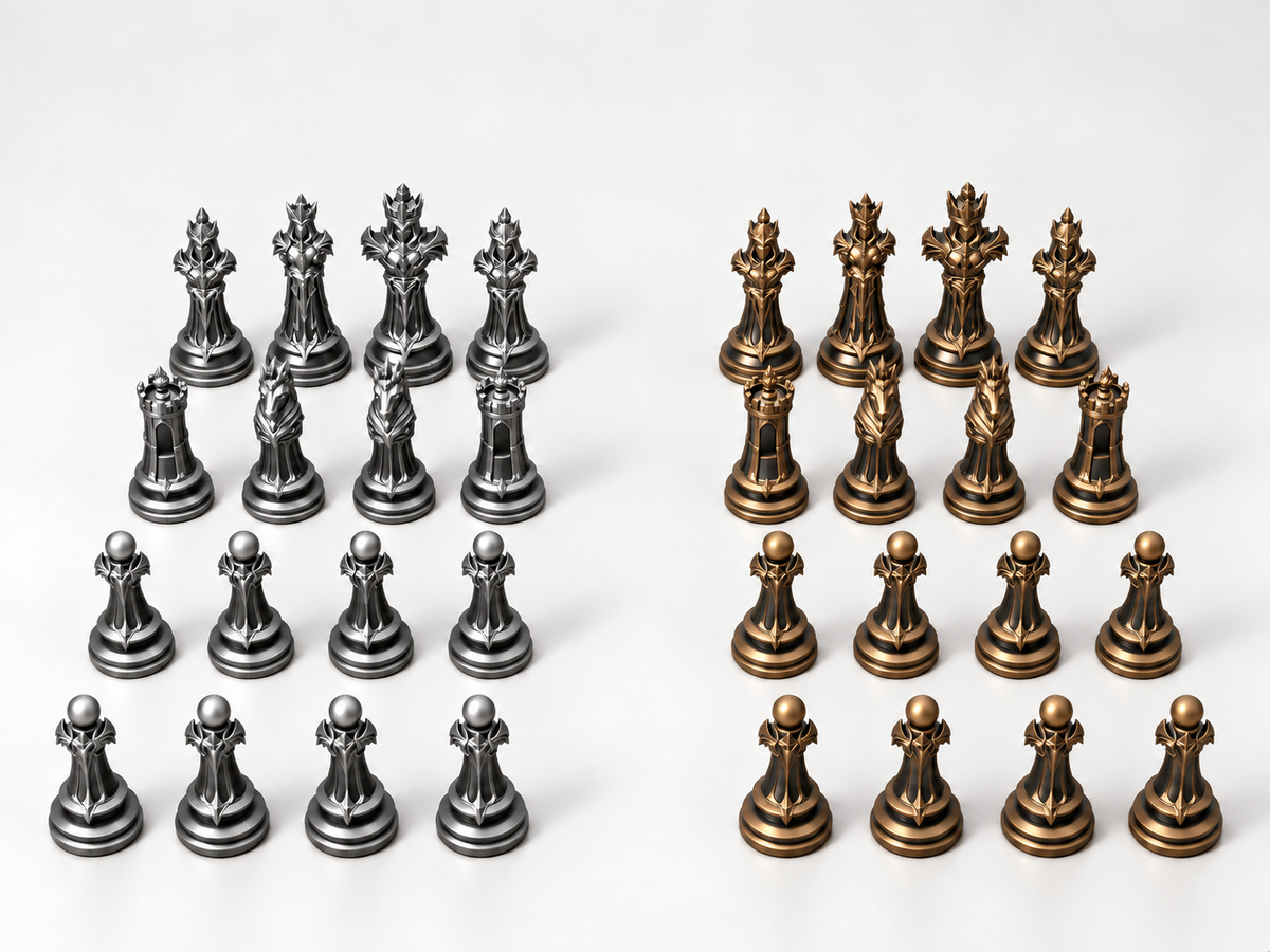 Shadowbreaker Legion – Schachfigurenset mit 32 Figuren – Ansicht 3