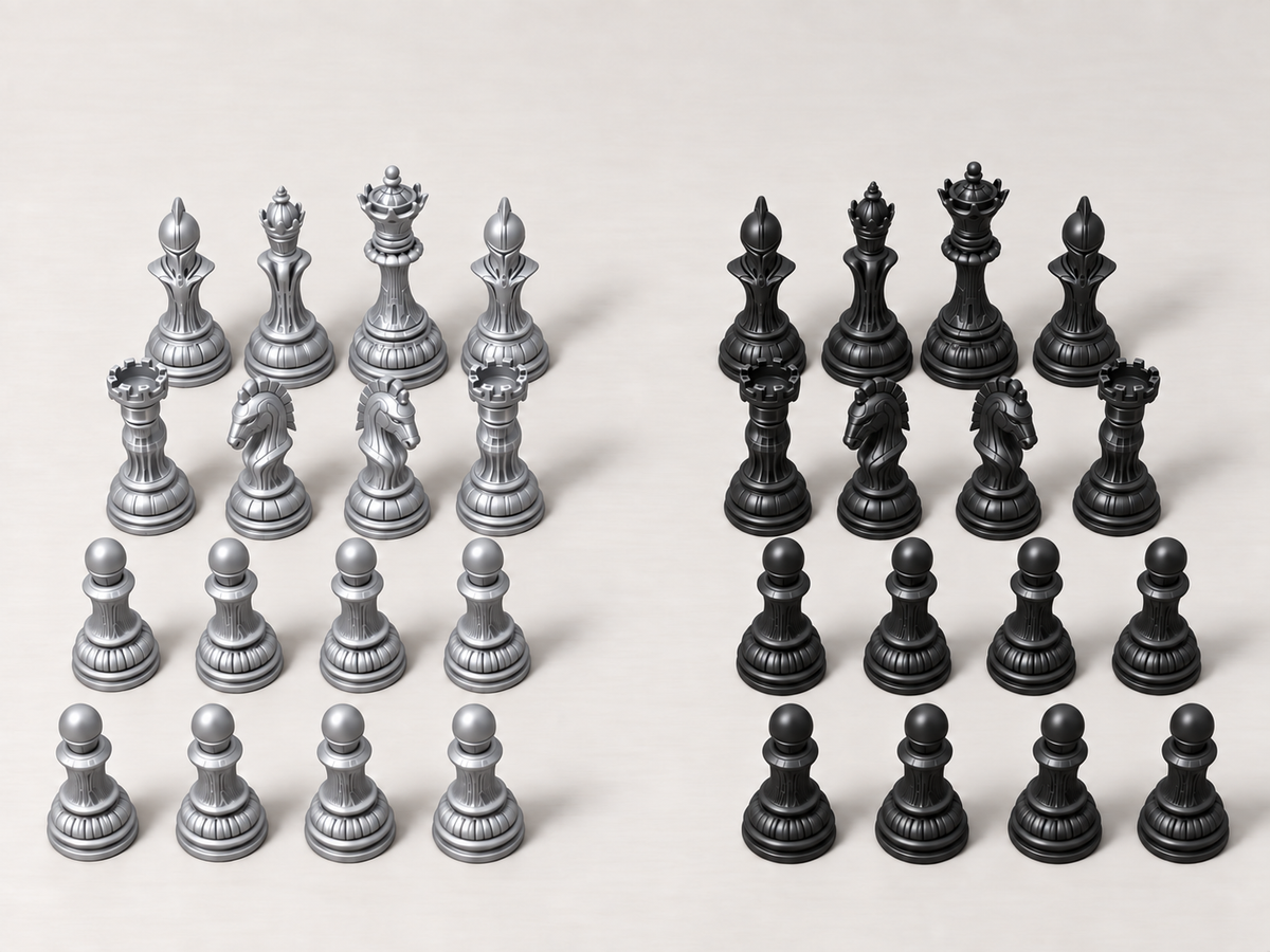 Firewall Frontlines – Schachfigurenset mit 32 Figuren – Ansicht 8