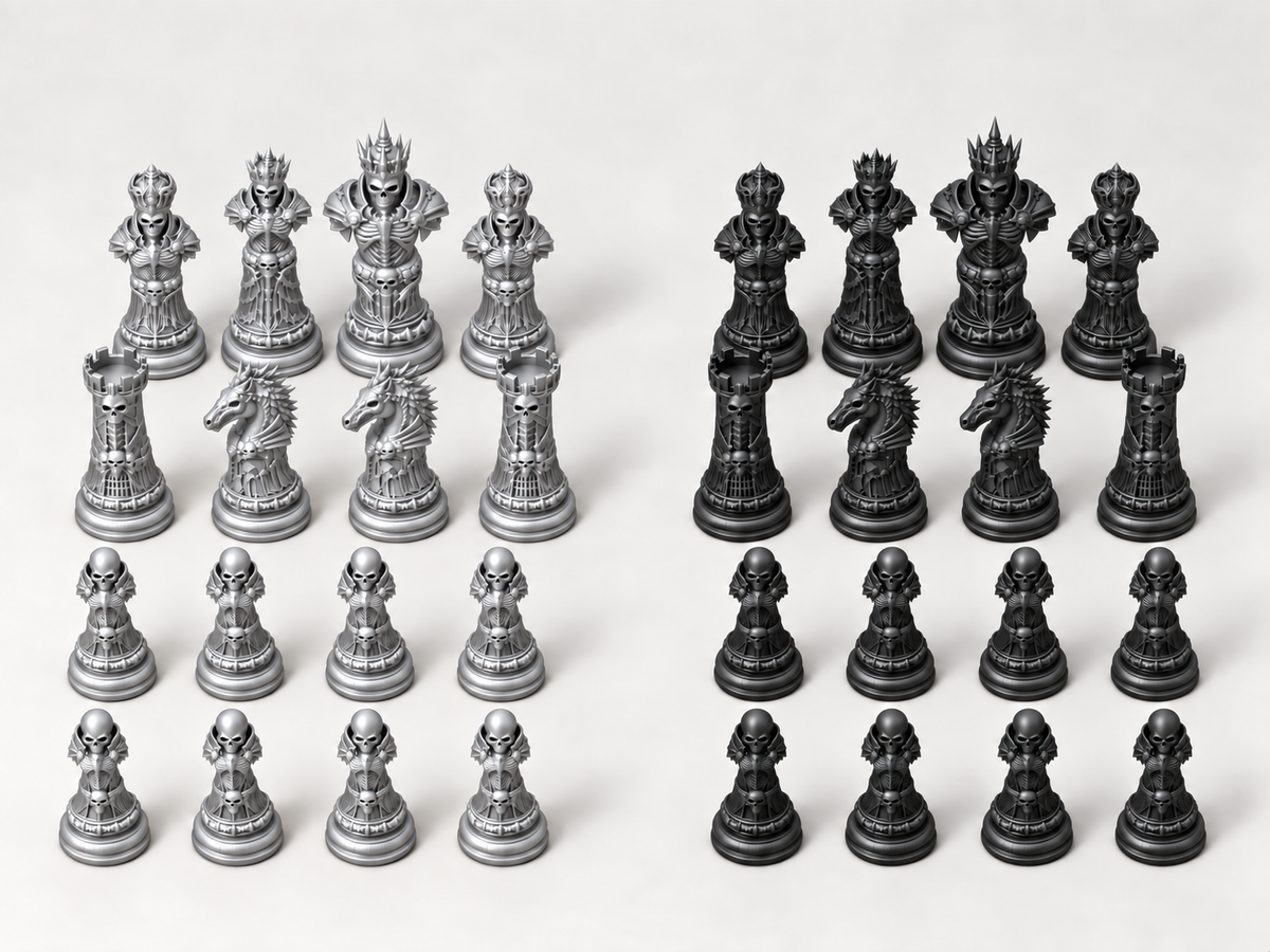 Titanbone Colossi – Schachfigurenset mit 32 Figuren – Ansicht 8