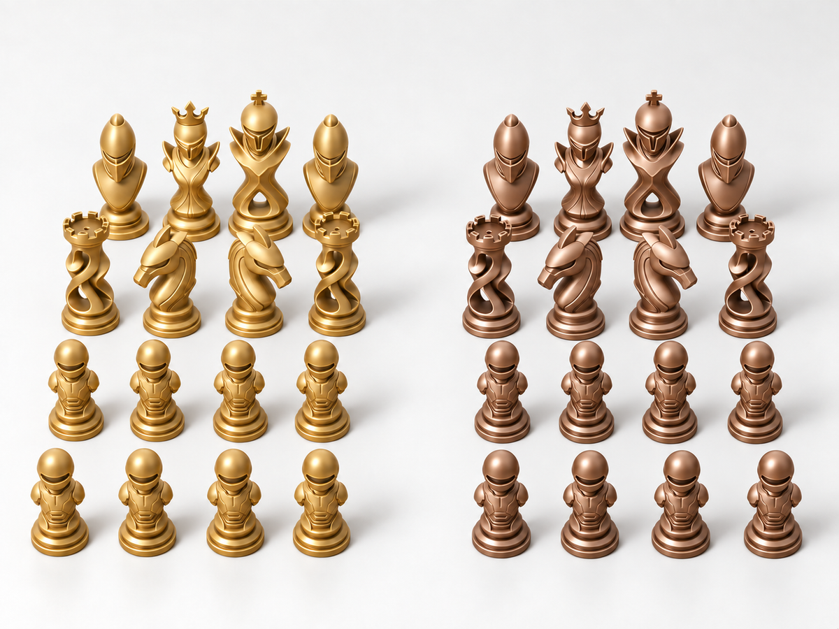 Circuit Royale – Schachfigurenset mit 32 Figuren – Ansicht 7