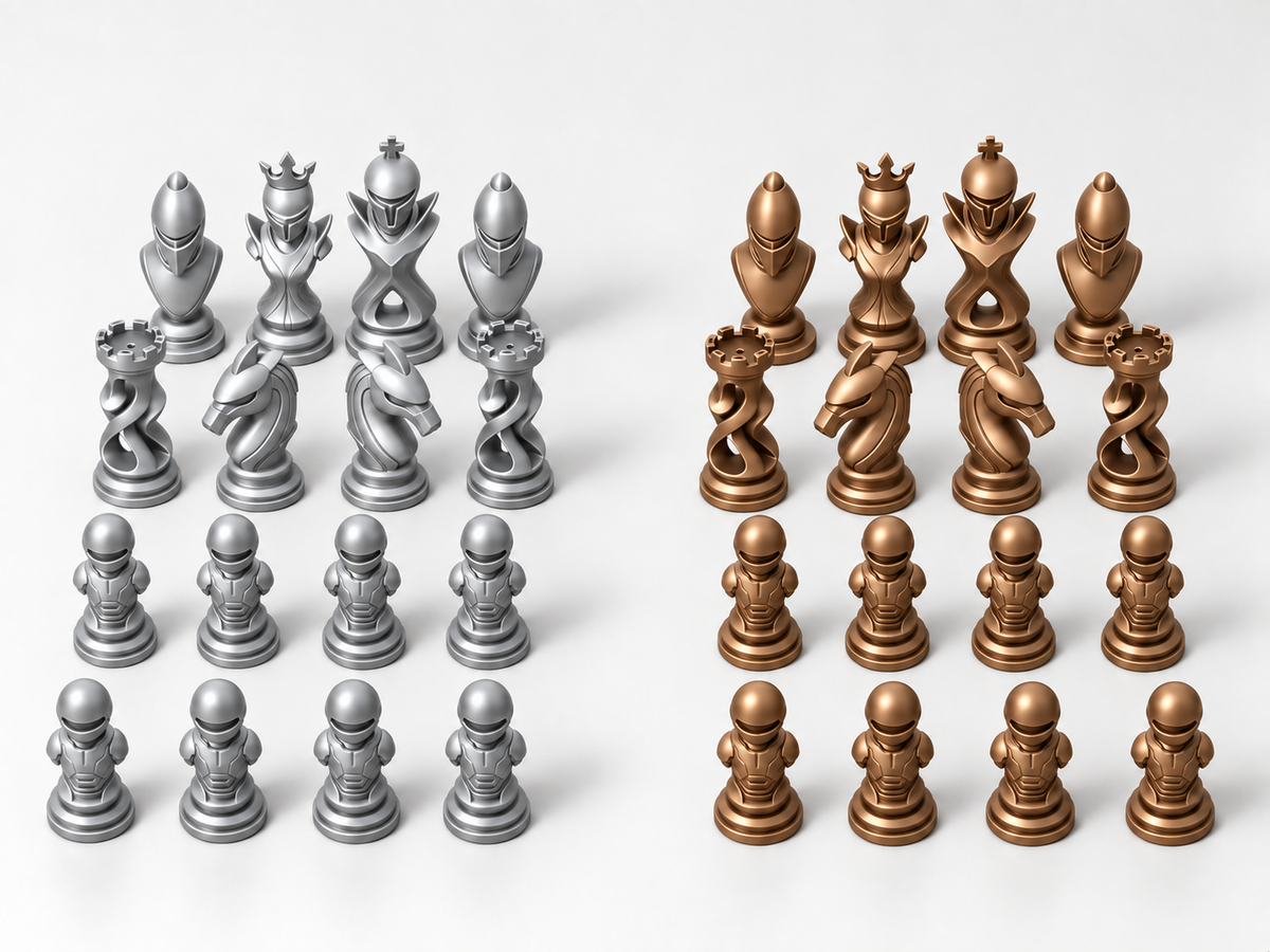 Circuit Royale – Schachfigurenset mit 32 Figuren – Ansicht 10