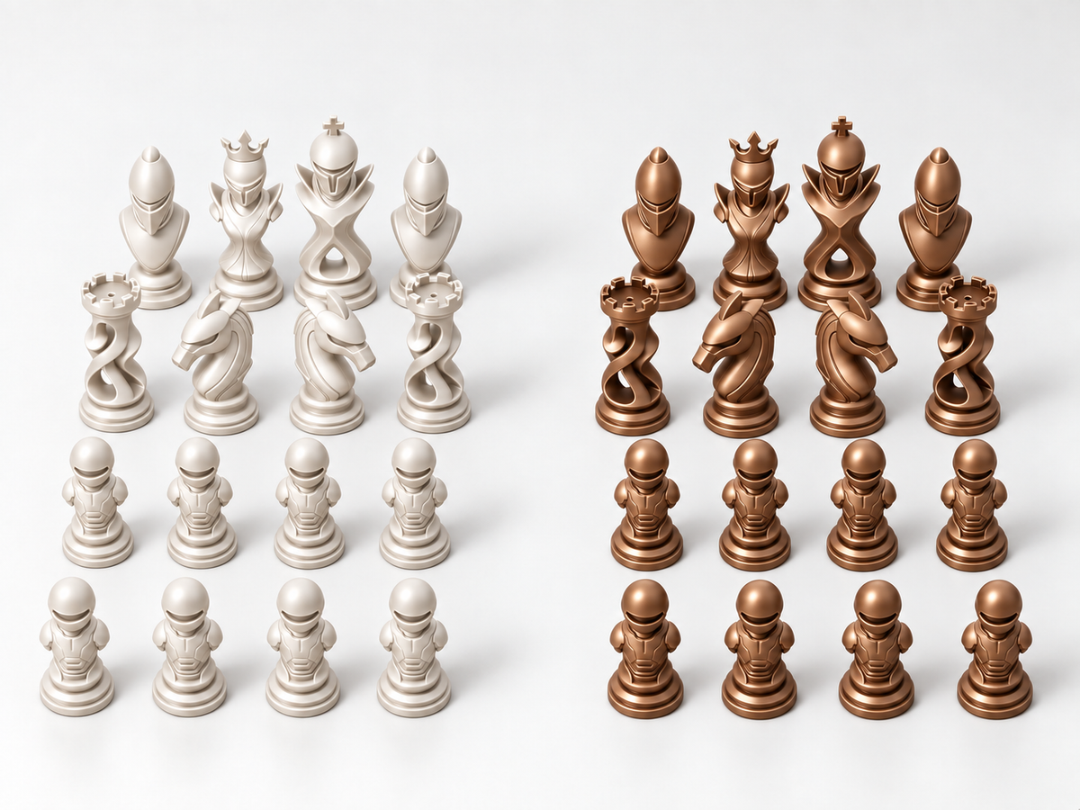 Circuit Royale – Schachfigurenset mit 32 Figuren – Ansicht 13