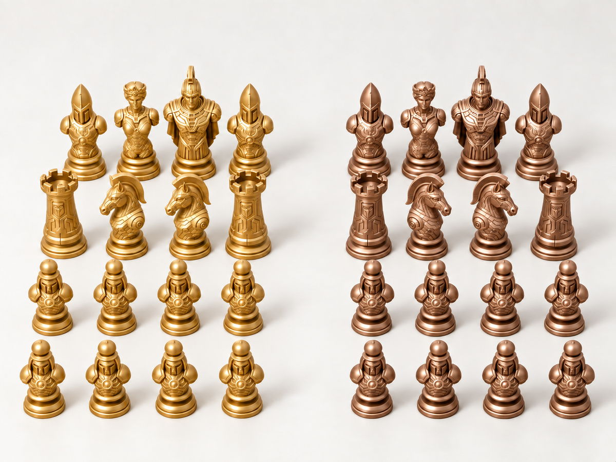 Mythos Mechanica – Schachfigurenset mit 32 Figuren – Ansicht 7