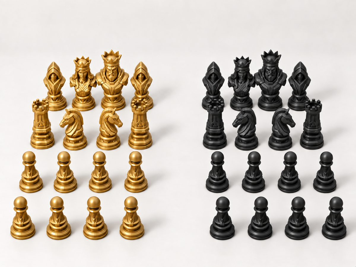 Eternium – Schachfigurenset mit 32 Figuren – Ansicht 5
