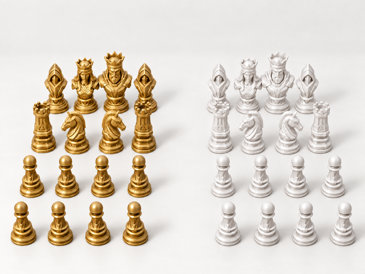 Eternium – Schachfigurenset mit 32 Figuren – Ansicht 6