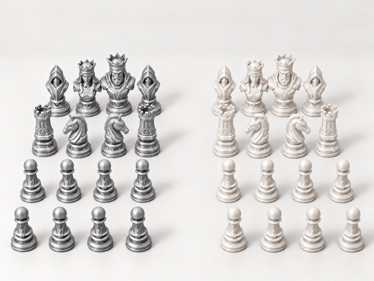 Eternium – Schachfigurenset mit 32 Figuren – Ansicht 9