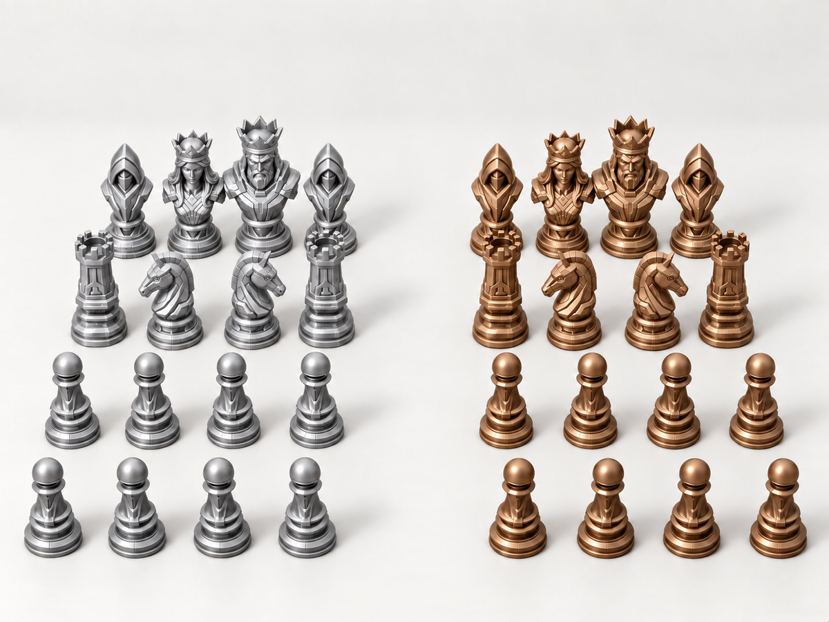 Eternium – Schachfigurenset mit 32 Figuren – Ansicht 10