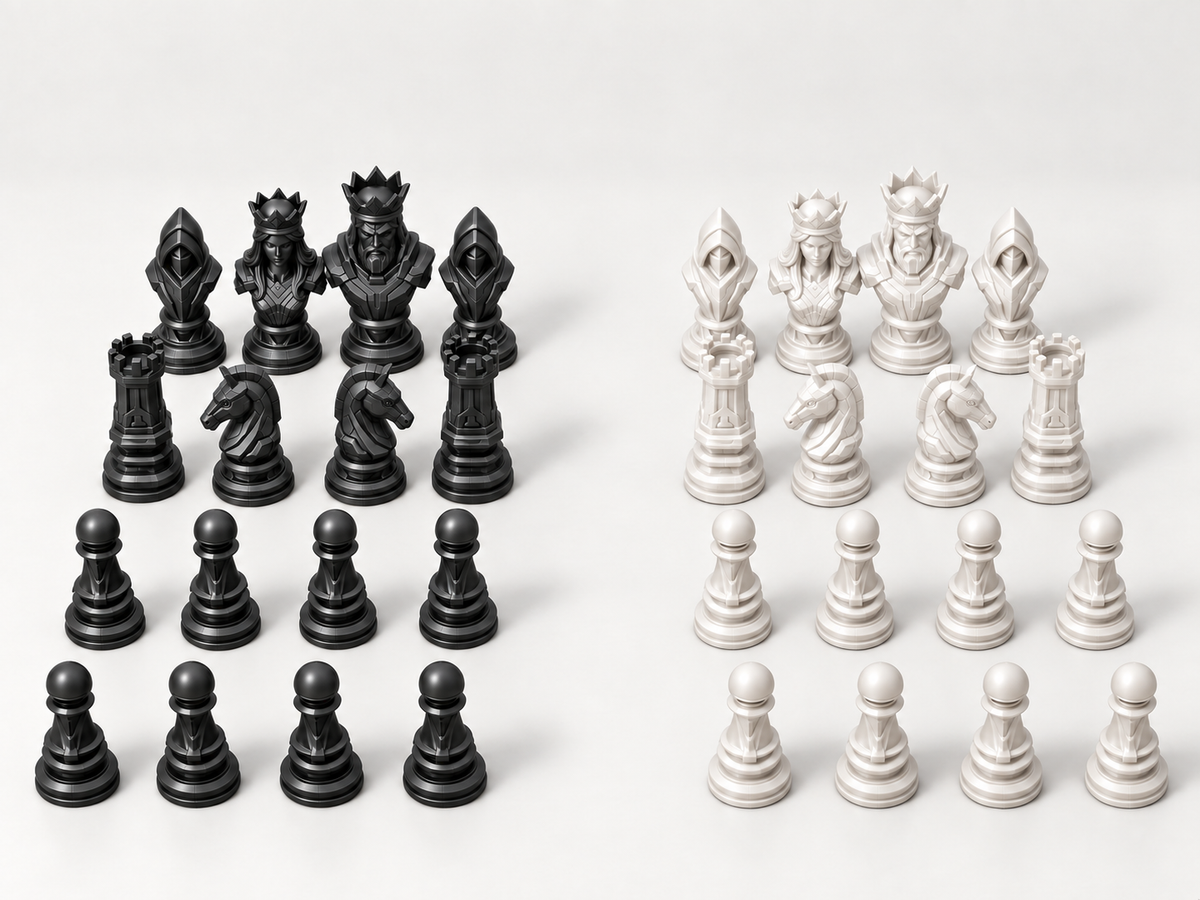 Eternium – Schachfigurenset mit 32 Figuren – Ansicht 11
