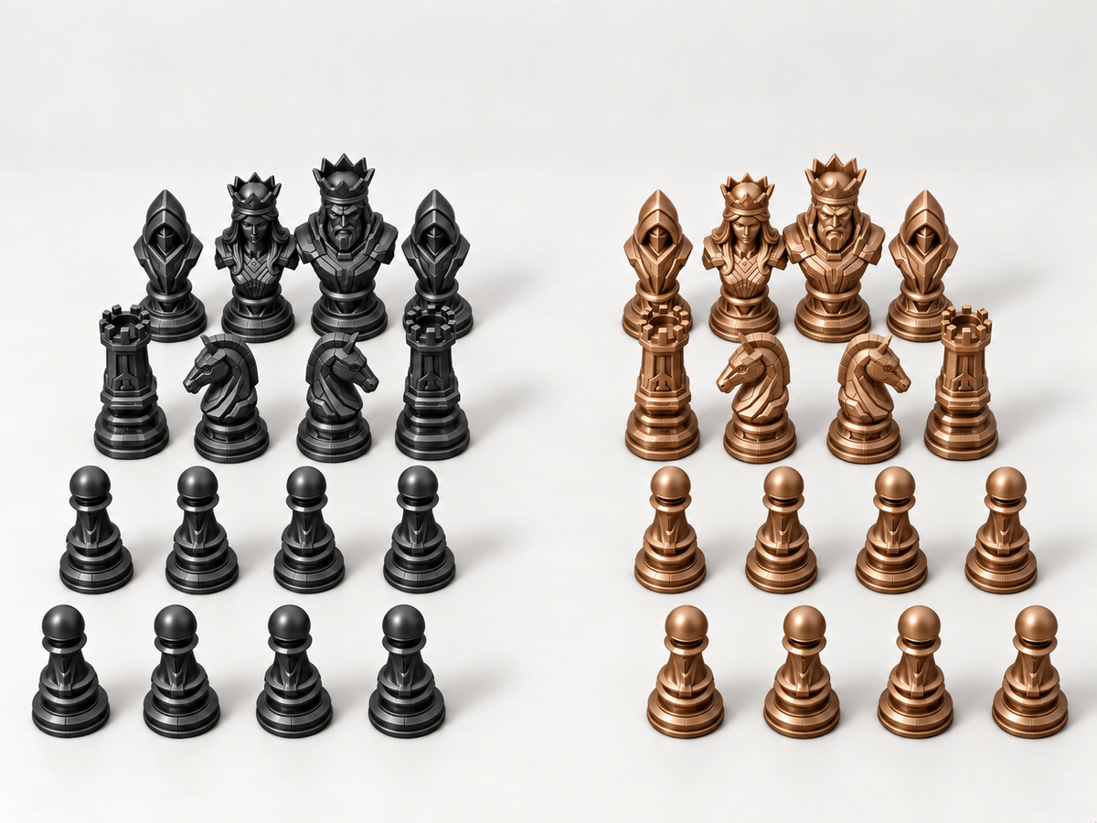 Eternium – Schachfigurenset mit 32 Figuren – Ansicht 12