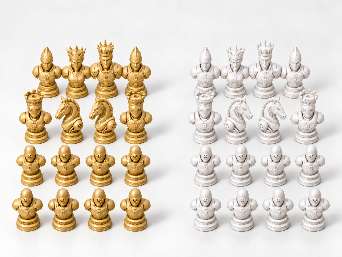 Metal Legion – Schachfigurenset mit 32 Figuren – Ansicht 6