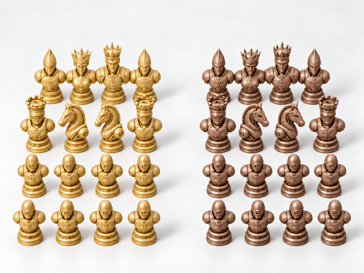 Metal Legion – Schachfigurenset mit 32 Figuren – Ansicht 7