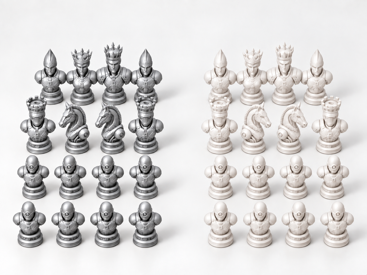Metal Legion – Schachfigurenset mit 32 Figuren – Ansicht 9