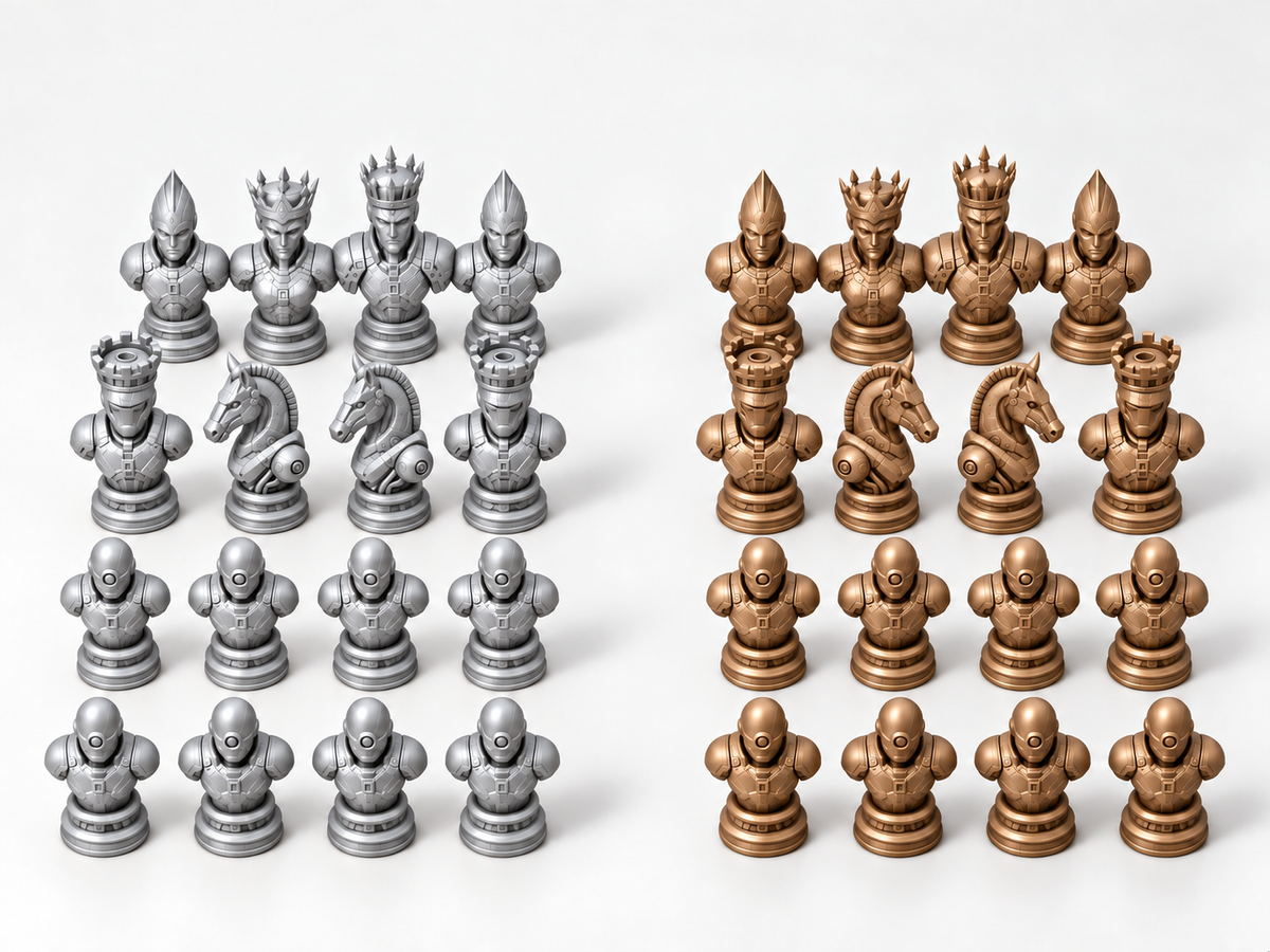 Metal Legion – Schachfigurenset mit 32 Figuren – Ansicht 10