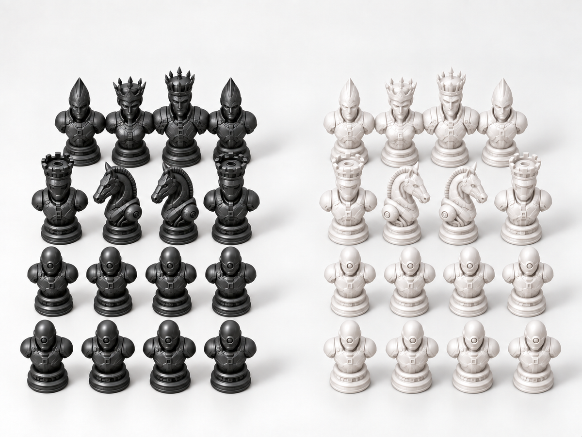Metal Legion – Schachfigurenset mit 32 Figuren – Ansicht 11