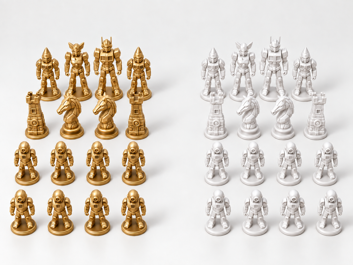 Mech Empire – Schachfigurenset mit 32 Figuren – Ansicht 6