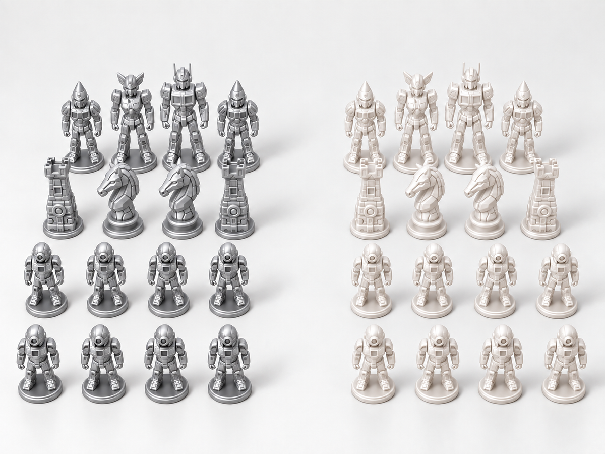 Mech Empire – Schachfigurenset mit 32 Figuren – Ansicht 9