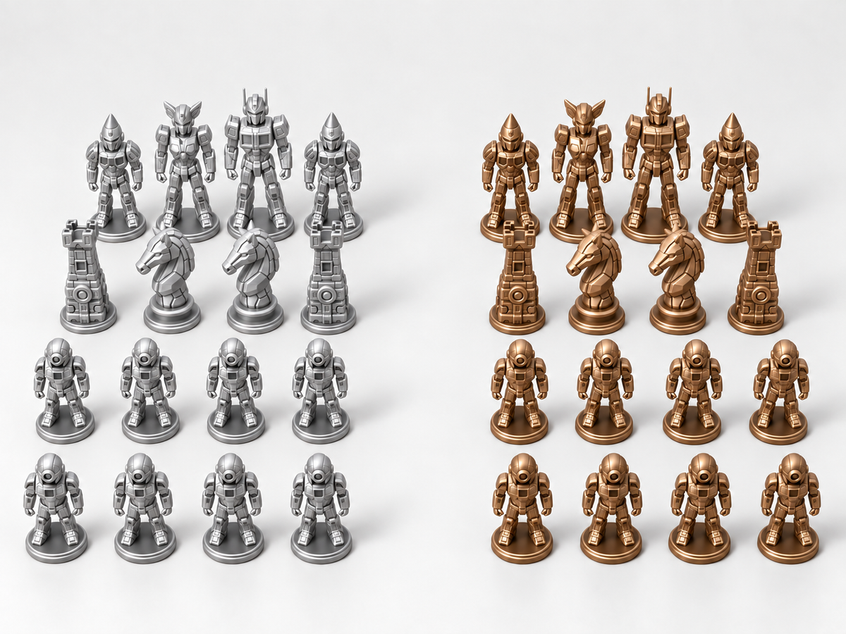 Mech Empire – Schachfigurenset mit 32 Figuren – Ansicht 10