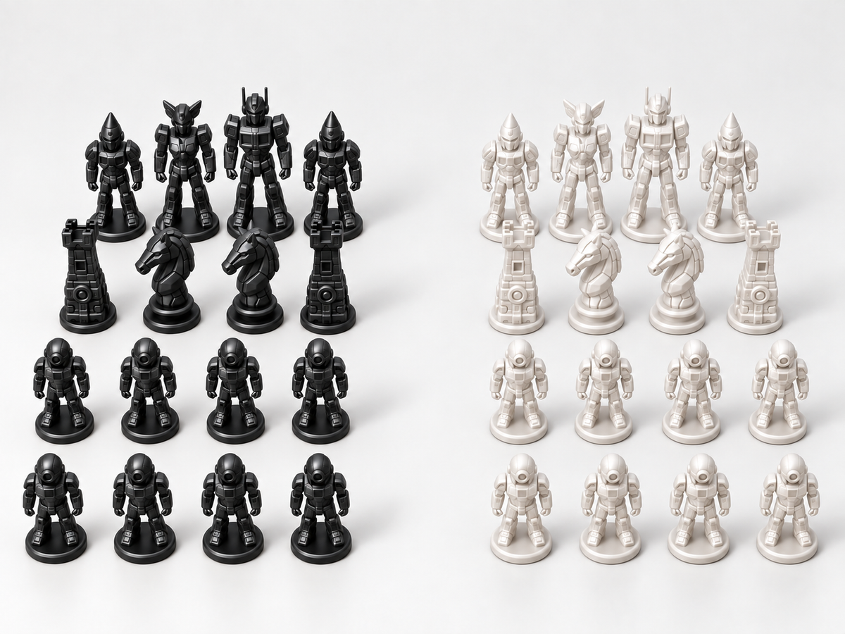Mech Empire – Schachfigurenset mit 32 Figuren – Ansicht 11