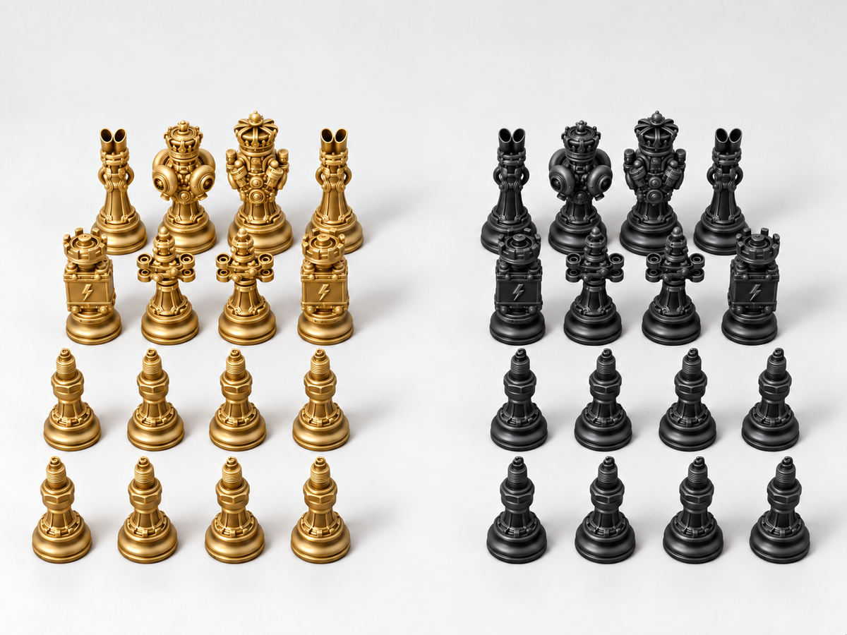 Carparts Legion – Schachfigurenset mit 32 Figuren – Ansicht 5