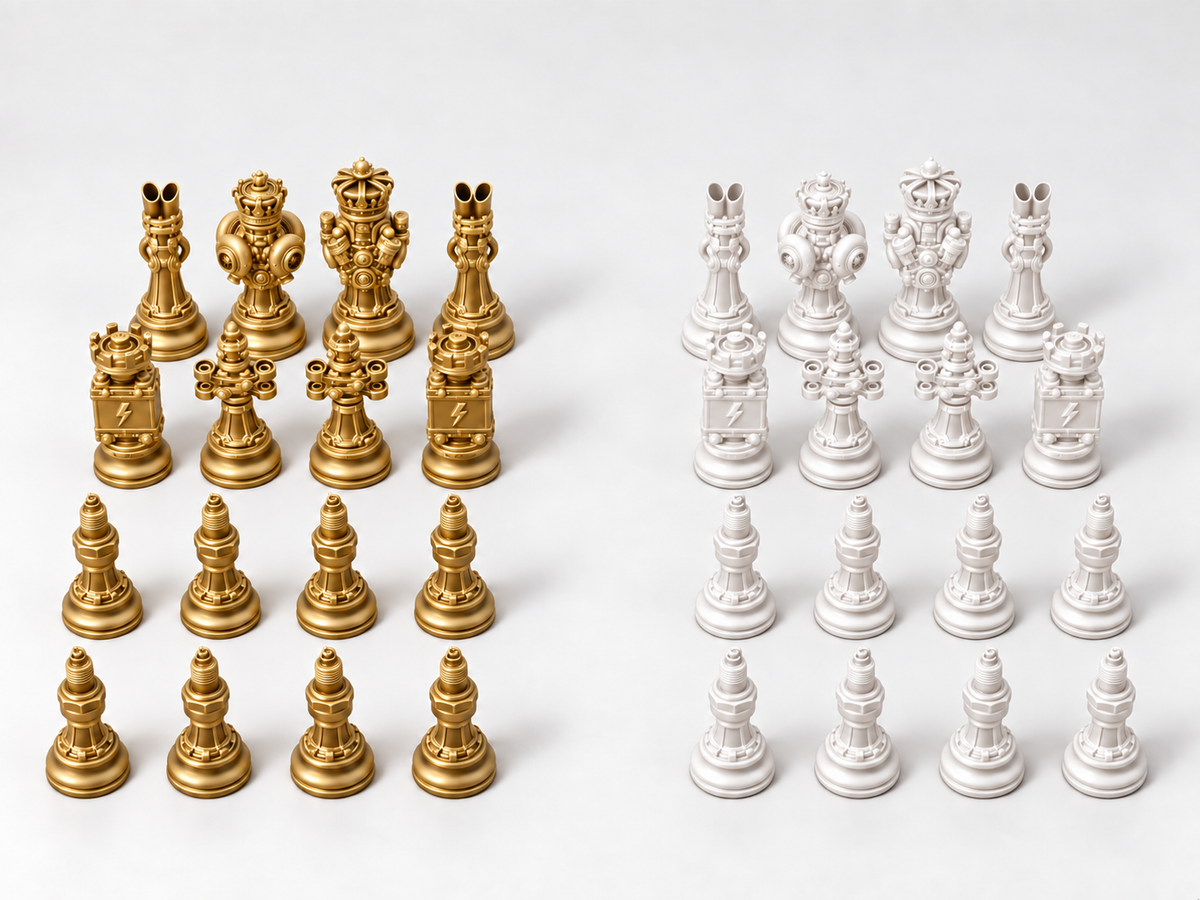 Carparts Legion – Schachfigurenset mit 32 Figuren – Ansicht 6