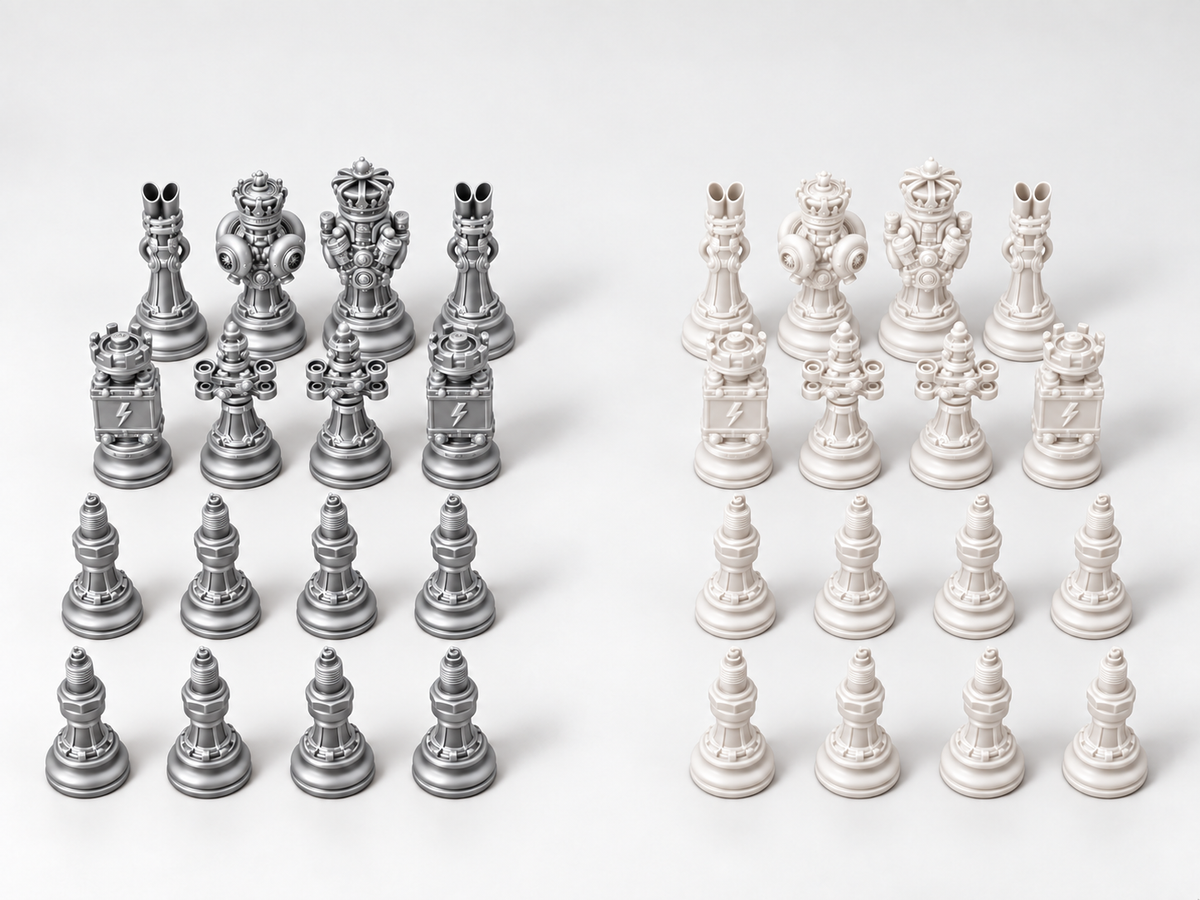 Carparts Legion – Schachfigurenset mit 32 Figuren – Ansicht 9