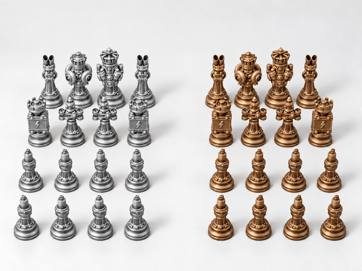 Carparts Legion – Schachfigurenset mit 32 Figuren – Ansicht 10