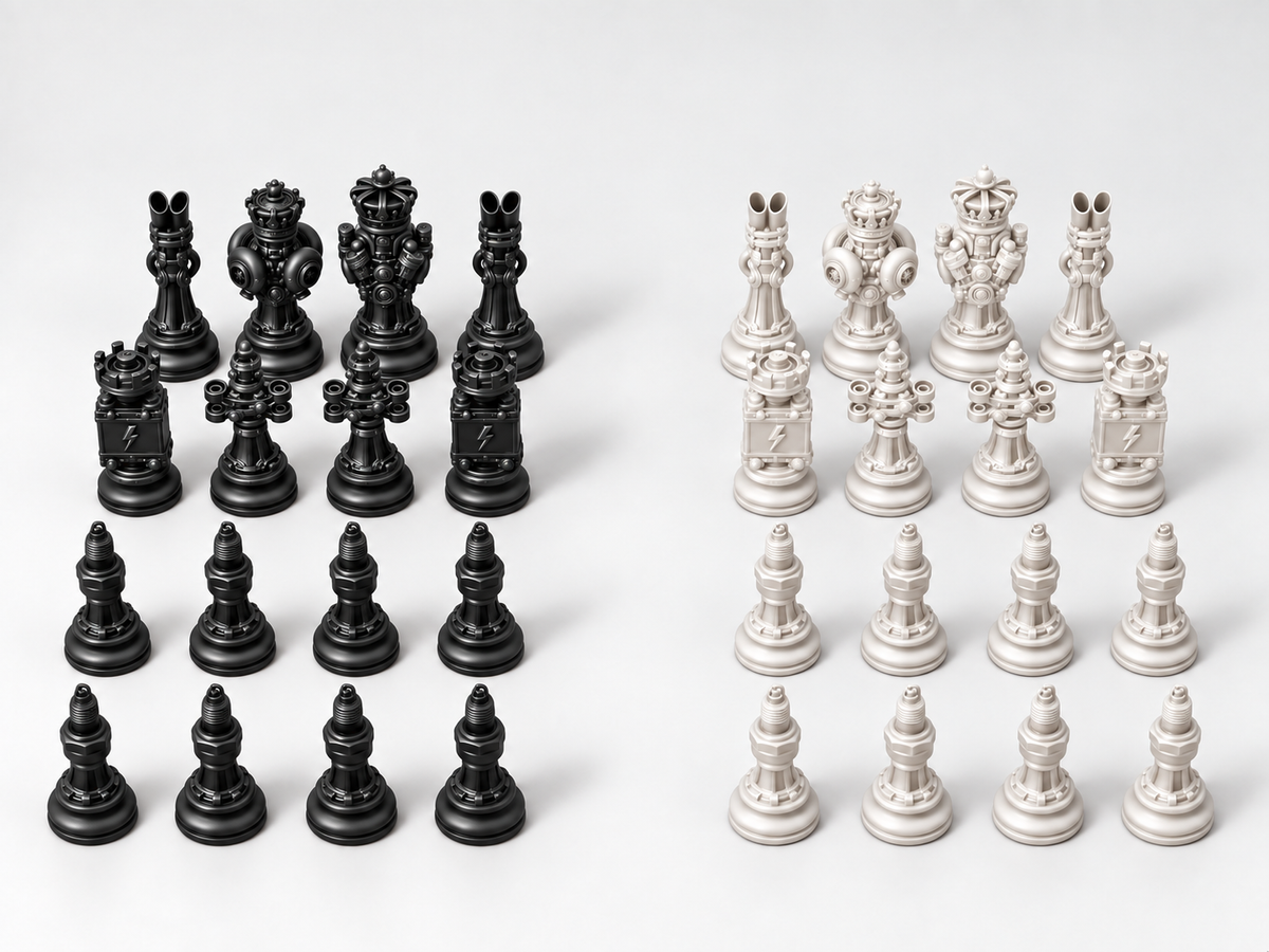 Carparts Legion – Schachfigurenset mit 32 Figuren – Ansicht 11