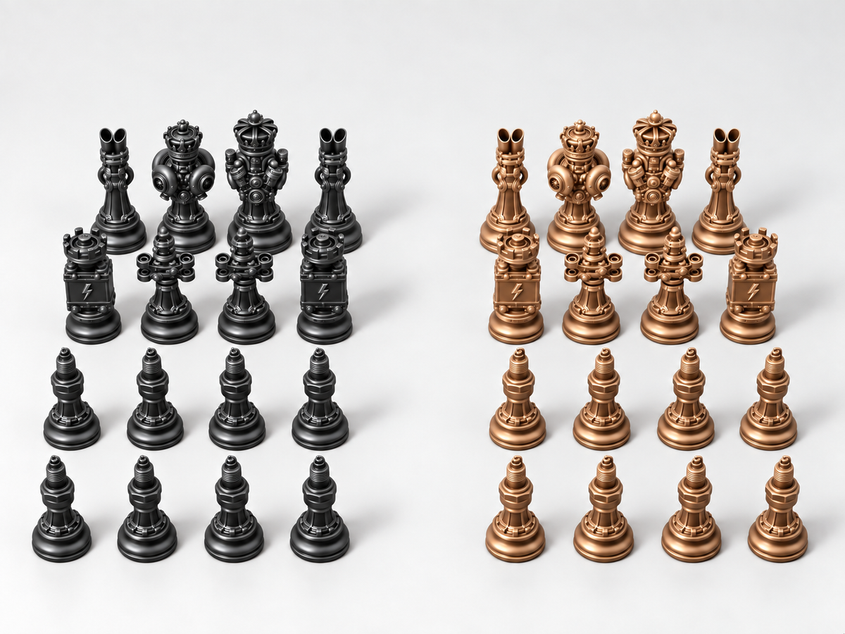 Carparts Legion – Schachfigurenset mit 32 Figuren – Ansicht 12