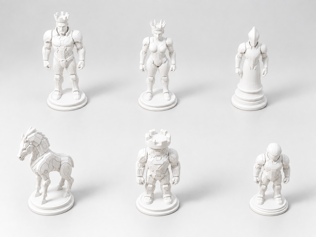 Kronos 2185 – Schachfigurenset mit 32 Figuren – Ansicht 2
