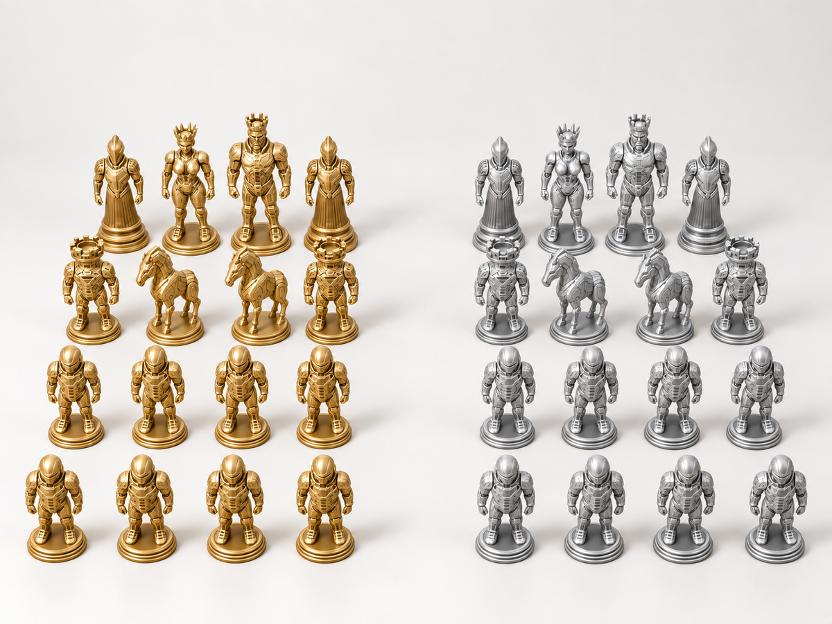 Kronos 2185 – Schachfigurenset mit 32 Figuren – Ansicht 4
