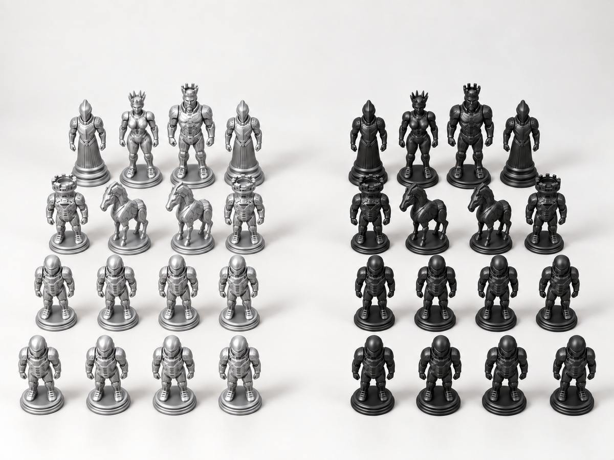 Kronos 2185 – Schachfigurenset mit 32 Figuren – Ansicht 8