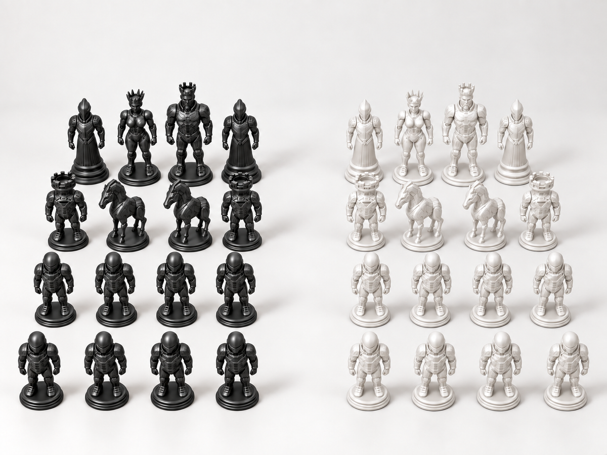 Kronos 2185 – Schachfigurenset mit 32 Figuren – Ansicht 11