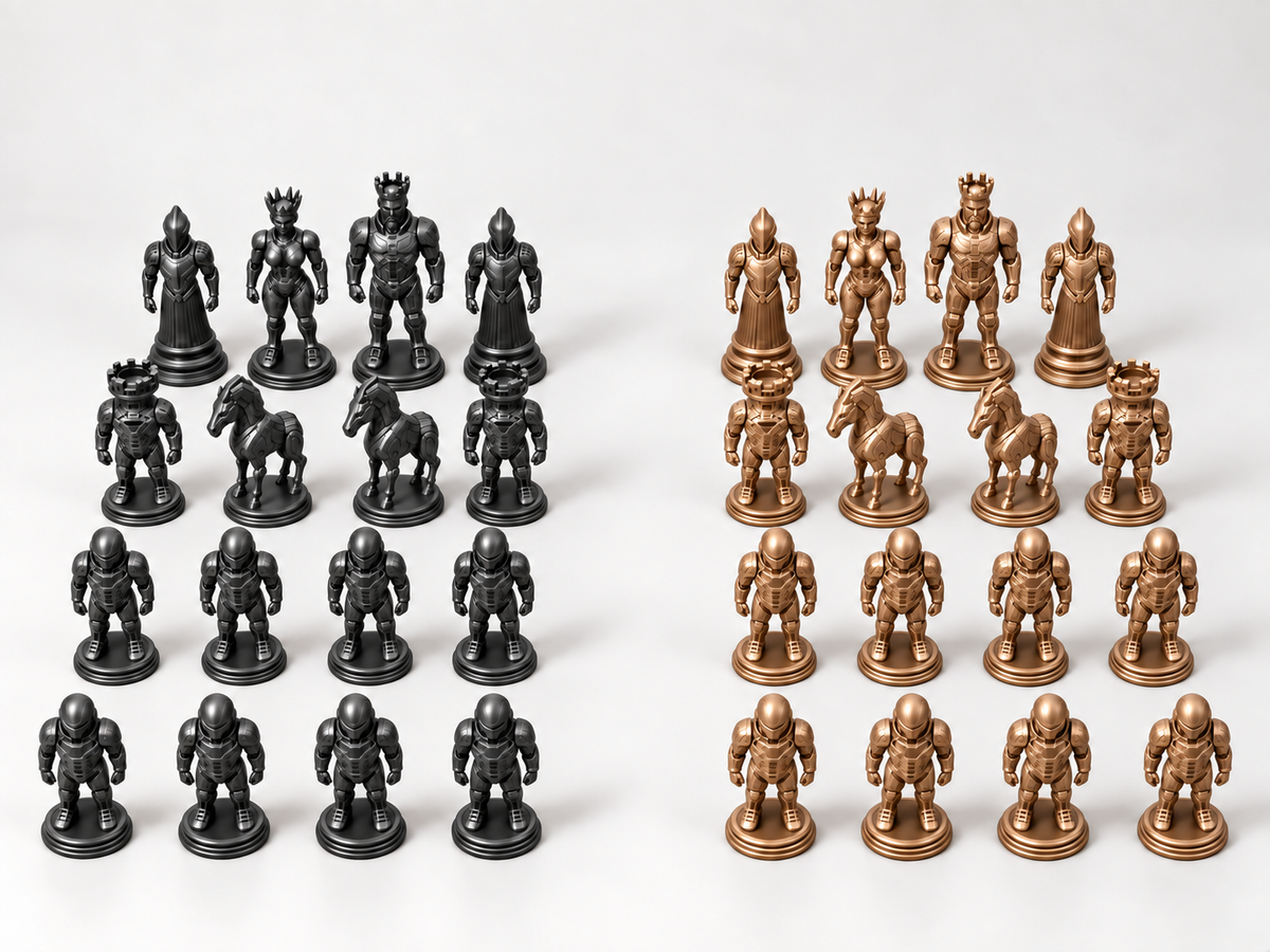 Kronos 2185 – Schachfigurenset mit 32 Figuren – Ansicht 12