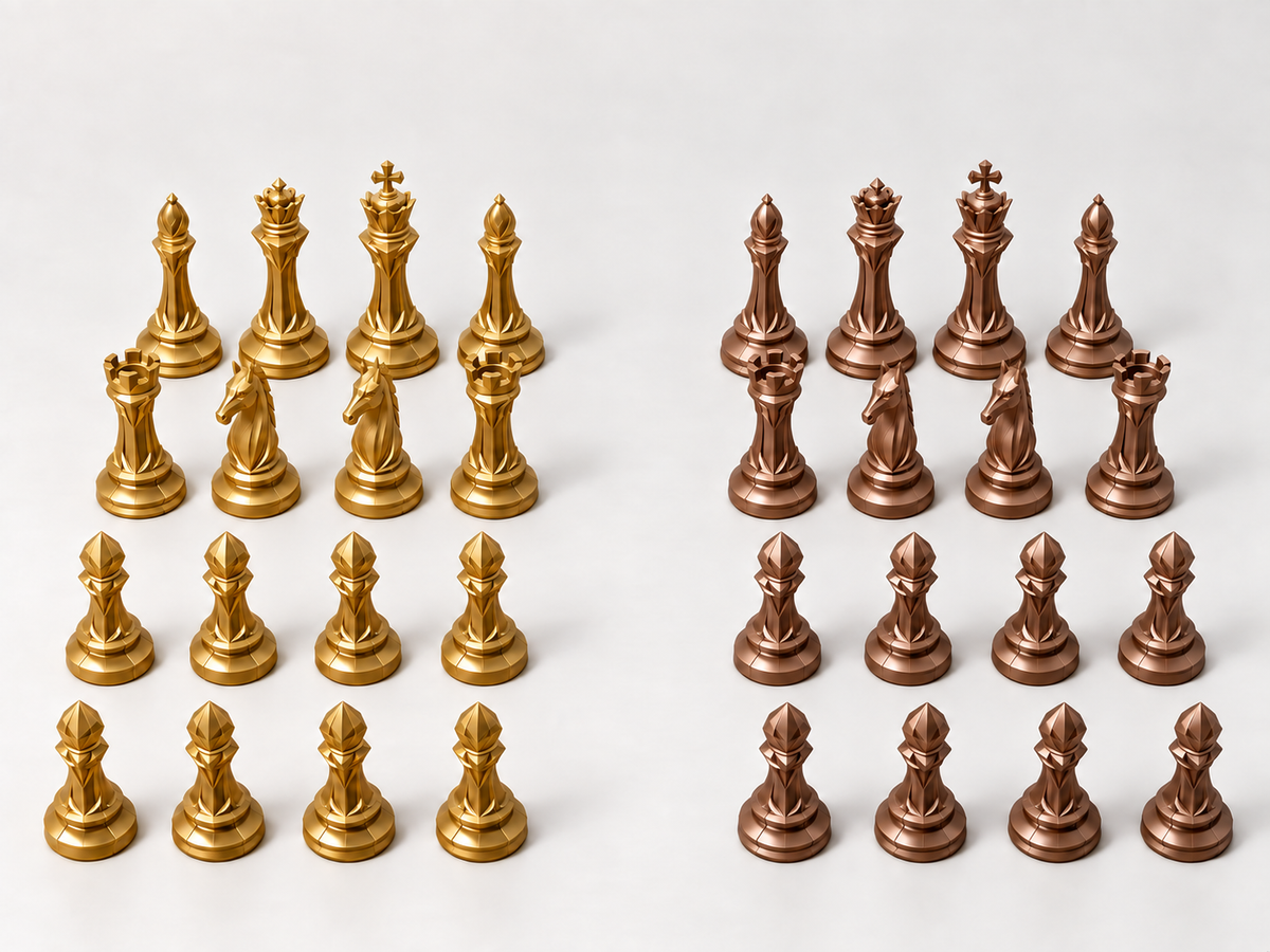 Carbon Ascendancy – Schachfigurenset mit 32 Figuren – Ansicht 7