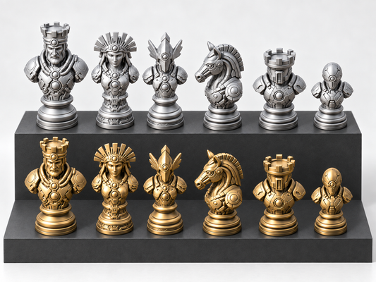 Relics of the New Dawn – Schachfigurenset mit 32 Figuren – Ansicht 1
