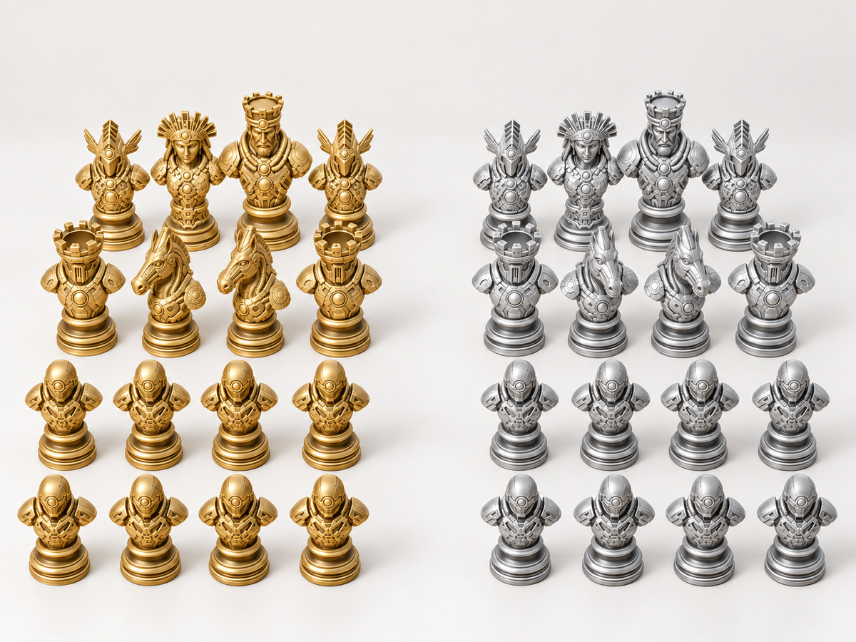 Relics of the New Dawn – Schachfigurenset mit 32 Figuren – Ansicht 4