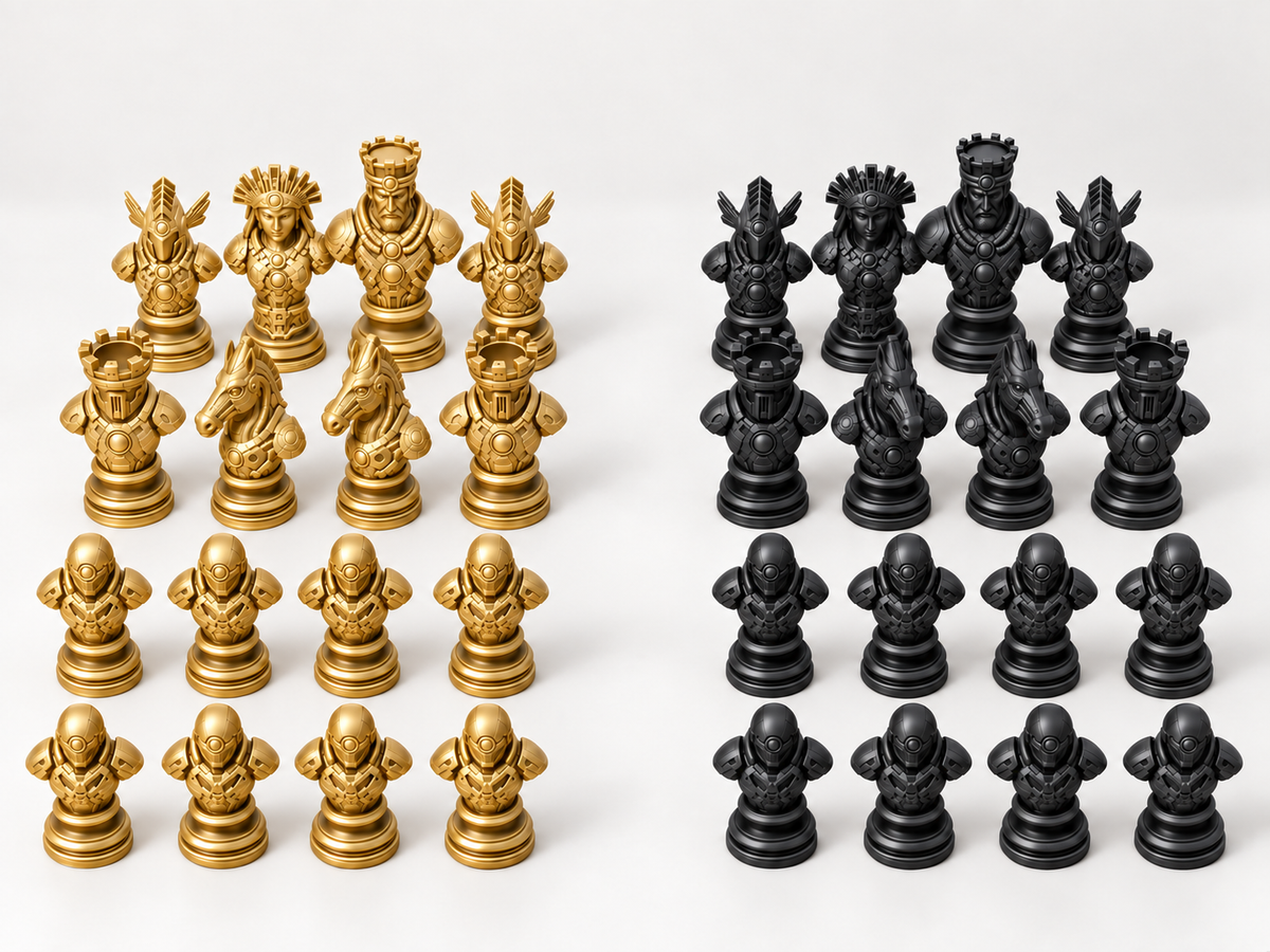 Relics of the New Dawn – Schachfigurenset mit 32 Figuren – Ansicht 5