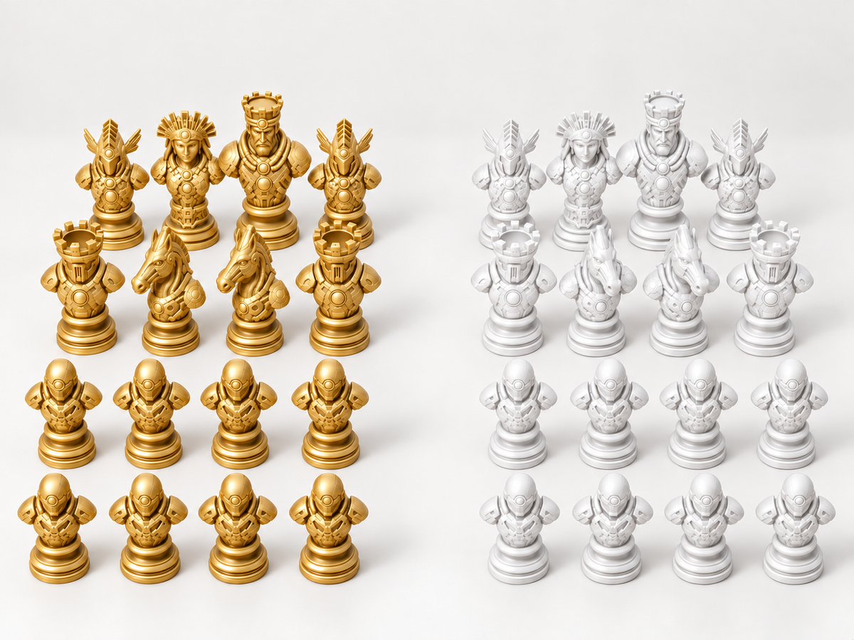 Relics of the New Dawn – Schachfigurenset mit 32 Figuren – Ansicht 6