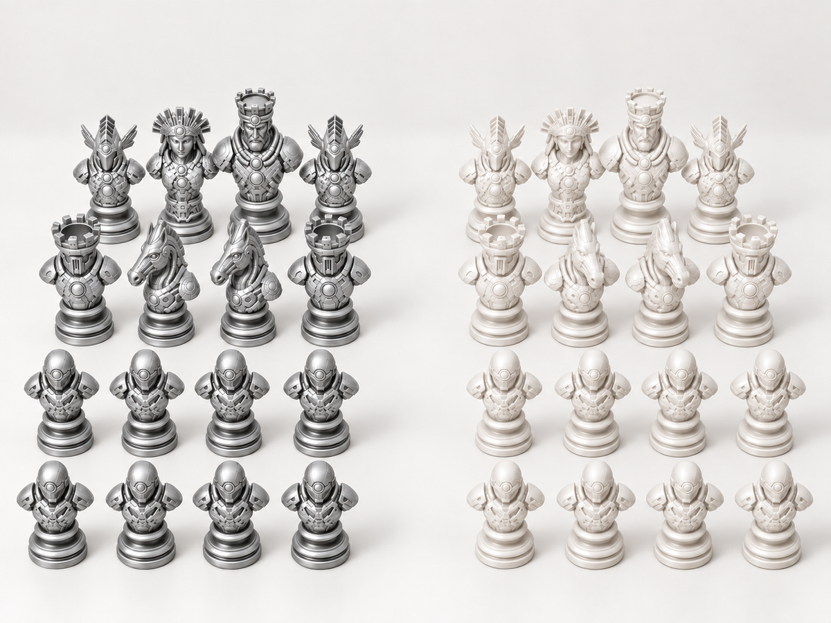 Relics of the New Dawn – Schachfigurenset mit 32 Figuren – Ansicht 9
