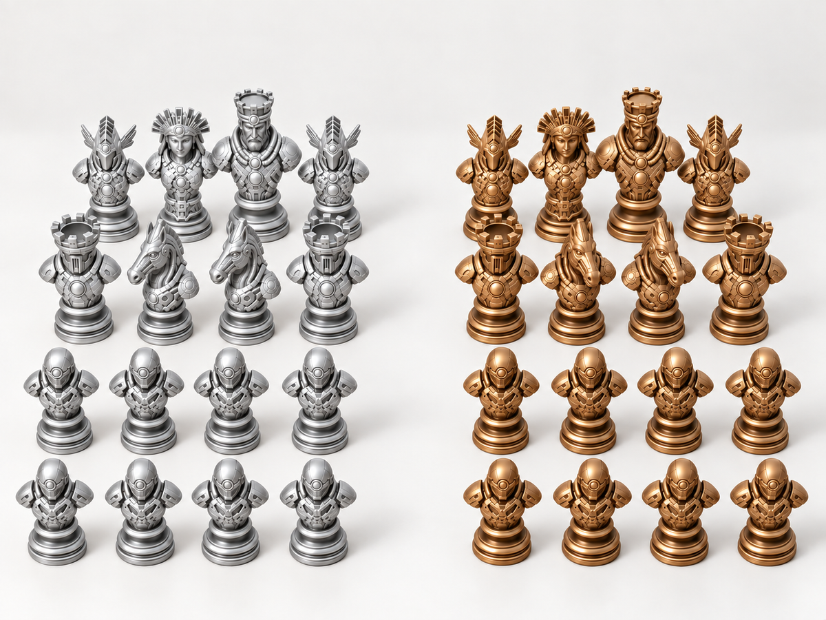 Relics of the New Dawn – Schachfigurenset mit 32 Figuren – Ansicht 10