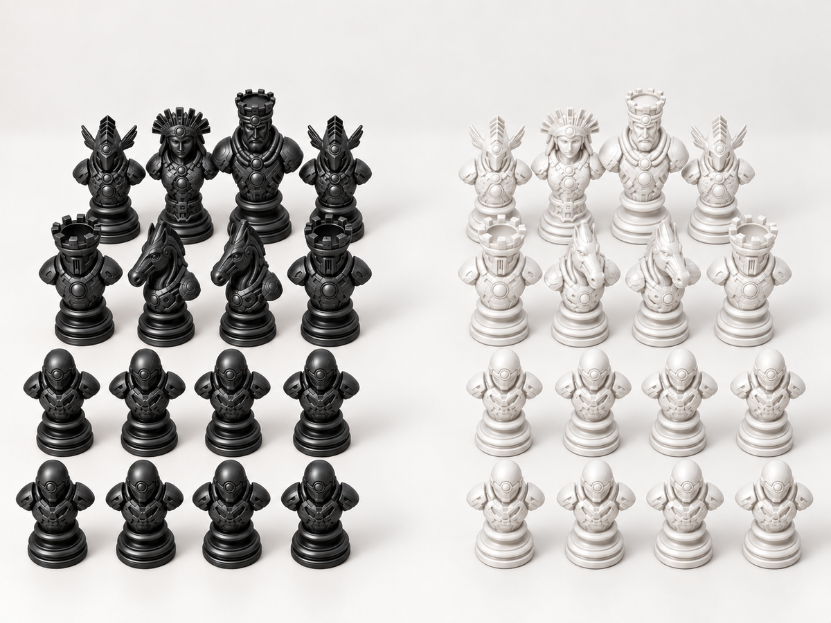 Relics of the New Dawn – Schachfigurenset mit 32 Figuren – Ansicht 11