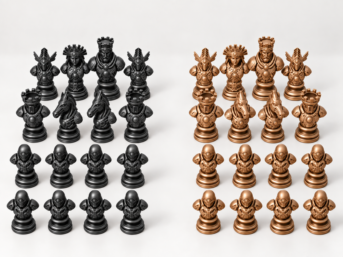 Relics of the New Dawn – Schachfigurenset mit 32 Figuren – Ansicht 12