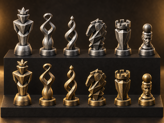 Emotions – Schachfigurenset mit 32 Figuren – Ansicht 1
