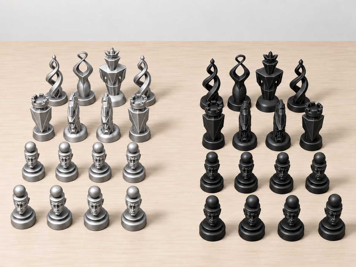 Emotions – Schachfigurenset mit 32 Figuren – Ansicht 8