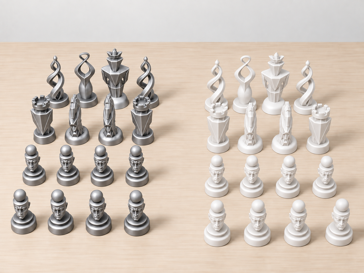 Emotions – Schachfigurenset mit 32 Figuren – Ansicht 9