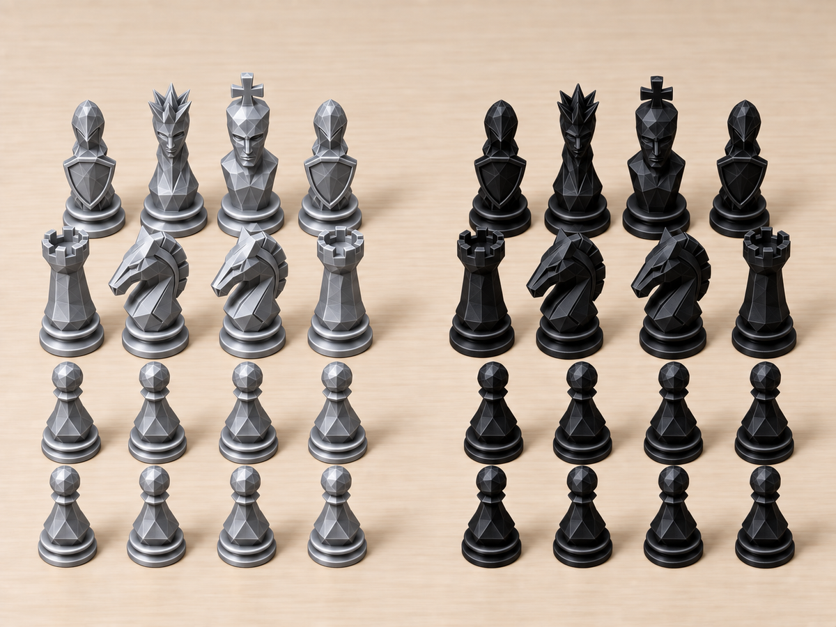 Shadowglow – Fantasy-Schachfigurenset mit 32 Figuren – Ansicht 8